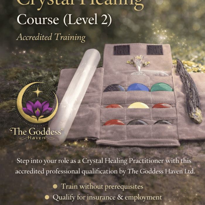 Enhance your skills with our accredited Practitioner Crystal Healing Course (Level 2), designed for holistic practitioners seeking advanced training in crystal therapy and energy healing.